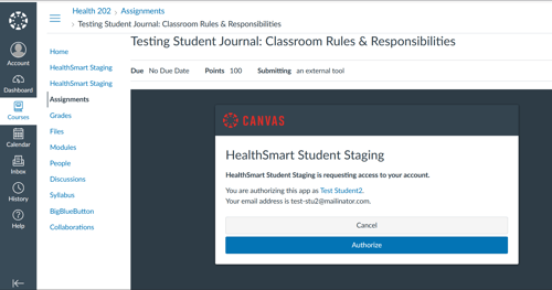 Canvas SpeedGrader Submission